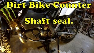 How To Dirt Bike Counter Shaft Seal Replacement