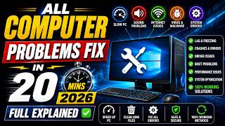 ALL COMPUTER PROBLEMS FIX IN 20 MIN [FULL EXPLAINED]
