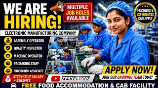 MNC Hiring 2026 | Electronic Manufacturing Jobs | Multiple Openings 🔥 #job #bangalore #hiring