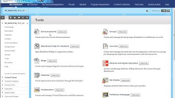 Blackboard Learn 9.1 Tools