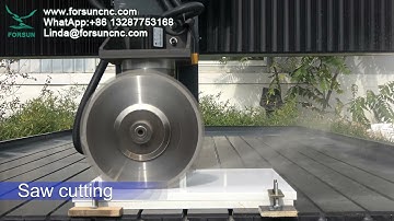 High-Speed Multi-spindle Stone CNC Router with Rotary Saw Cutting Head