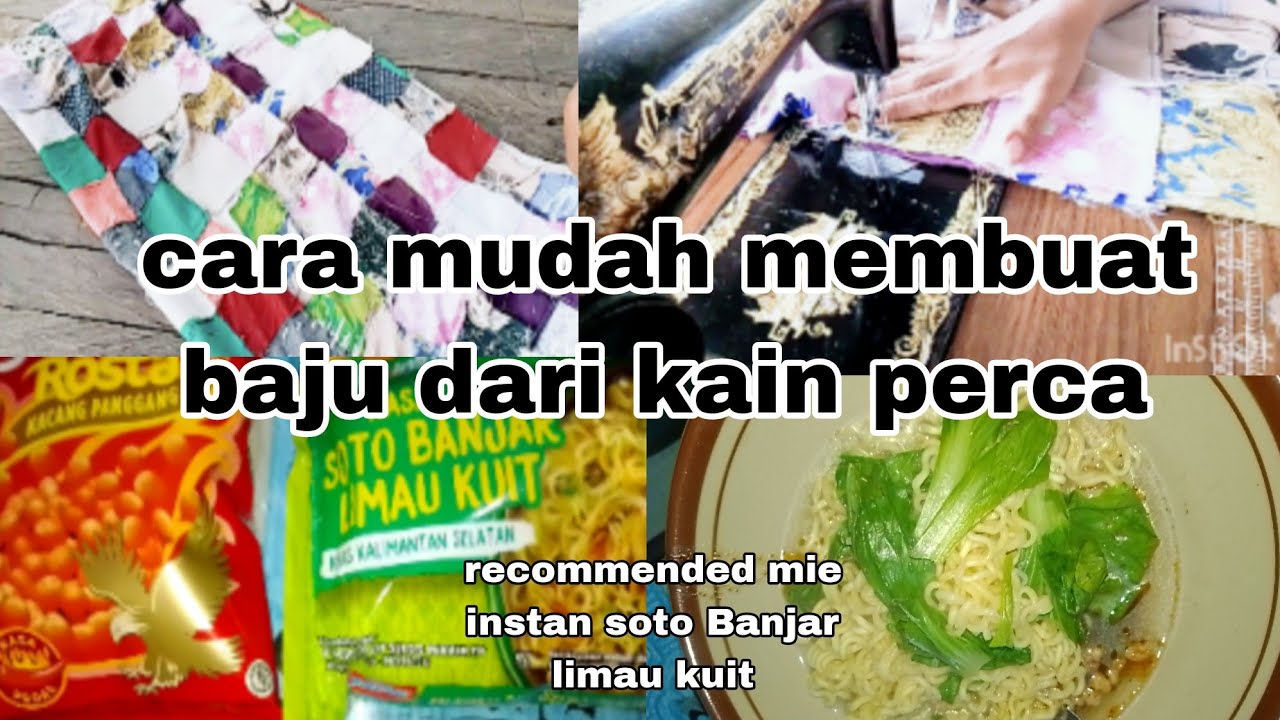 cara membuat baju untuk fashion show menggunakan kain perca