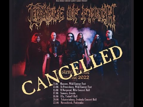 Cradle Of Filth announce cancellation of Russian tour