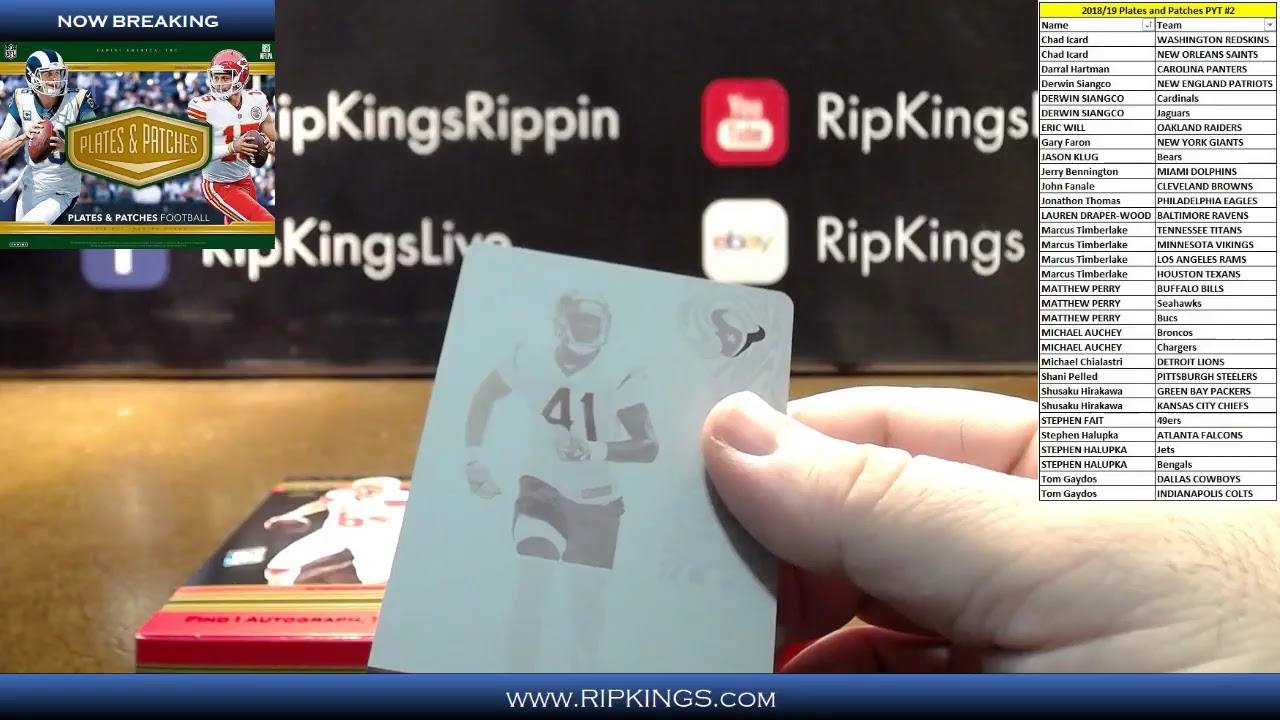 Plates And Patches Pyt 1 And 2 Ripkings - 