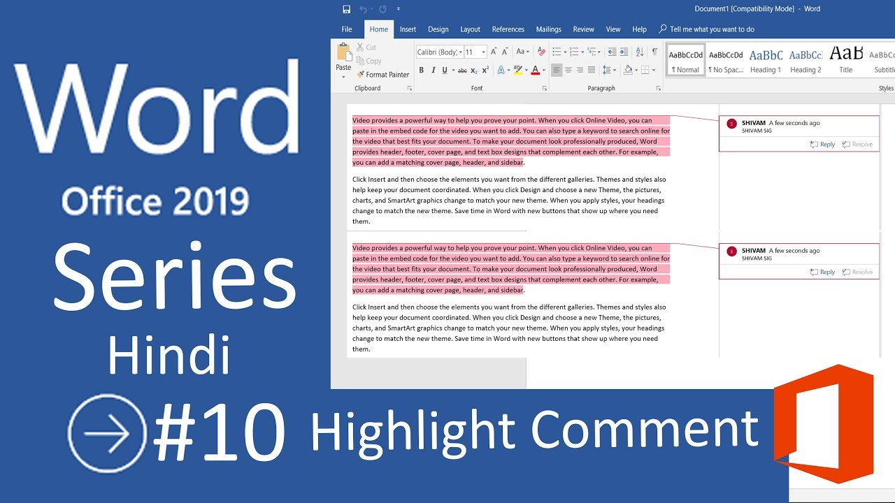 how to insert comments in word 2013