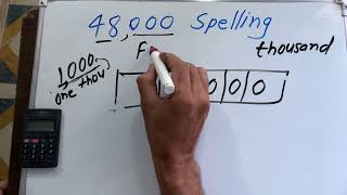 48000 Spelling Hindi English Mein 48000 Kaise Likhate Hain Hindi