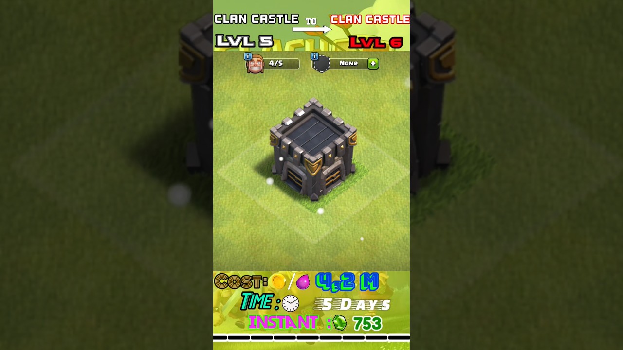 UPGRADE Clan Castle to Lvl 6 || Clash Of Clans (COC) 
