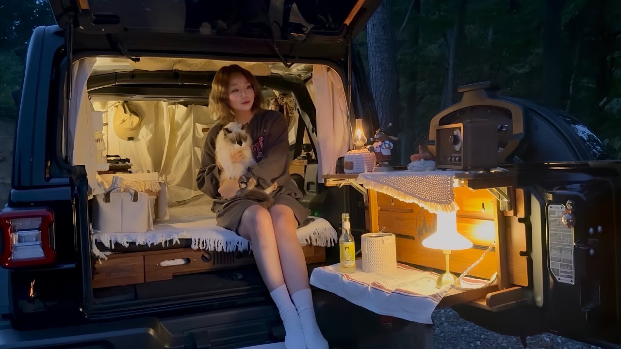 [노섬브리아] 정상뷰 차박! 랭글러 무시동히터와 랙돌 고양이 블루와 2박 3일 | 봉봉한 날들