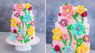 Cozy and Colorful Floral Knitted Cake by Tan Dulce by Grisel 69,397 views 3 months ago 9 minutes, 42 seconds