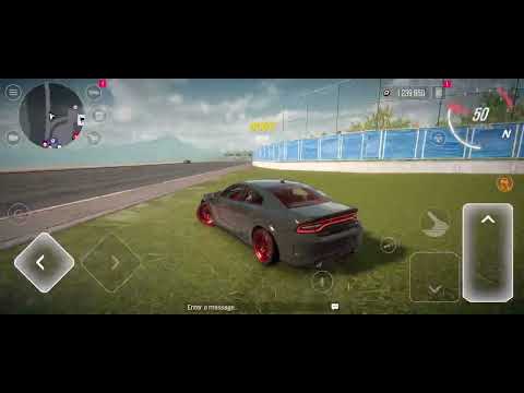 Racing with Dodge Charger in Drive Zone Online Mobile - gameplay