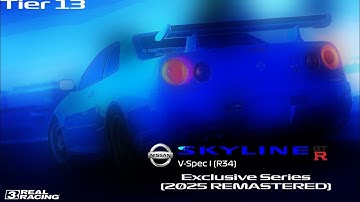Real Racing 3 - Nissan Skyline GT-R V-Spec (R34) Exclusive Series REMASTERED - Tier 13