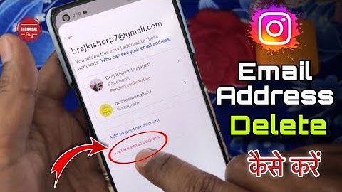 Instagram ID Se Gmail ID Kaise Hataye | How To Remove Email From Instagram Account 2025