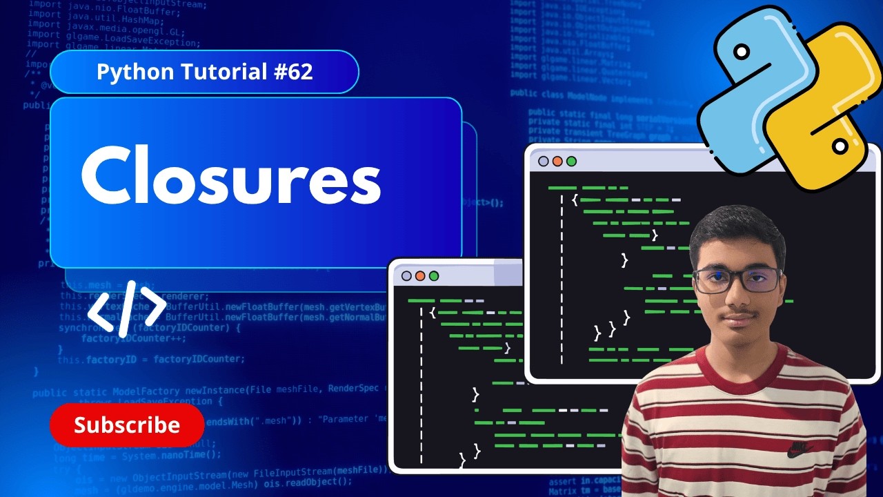Python Closures Explained Clearly #62 - YouTube