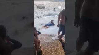 Giant Wave Wipes Out Man Down Under!  🌊