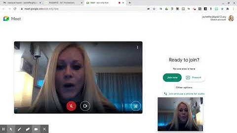 Logging into a Google Meet through Seesaw