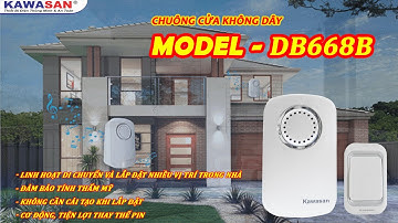 CHUÔNG CỬA KHÔNG DÂY CHỐNG NƯỚC - MODEL DB668B