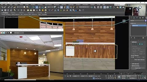 3dsMax Tutorials, Learn 3D Modeling an Office Reception Area from Scratch in 3dsmax ( Part 6)