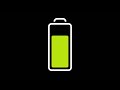 A Vertical Battery Charging Animation Displayed On A Black Background