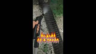 묵은 때 스팀으로 날려버리기!! #스팀세차기