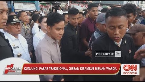 Kunjungi Pasar Tradisional, Gibran Disambut Ribuan Warga