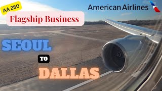 Flight Review - American Airlines (AA 280) |  ICN-DFW | Flagship Business Class | B777-200ER
