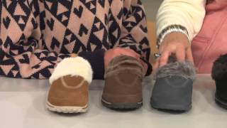 skechers go walk suede clogs with faux fur lining