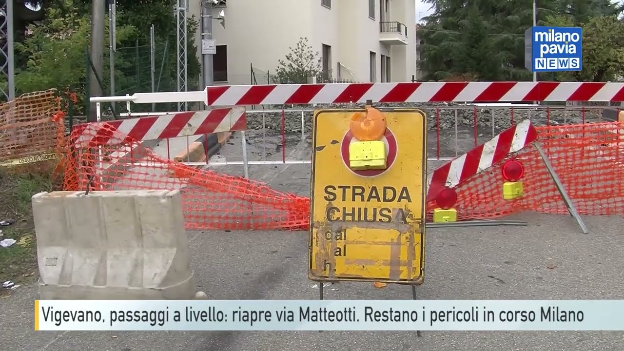 Vigevano, passaggi a livello: riapre via Matteotti. Restano i pericoli in corso Milano
