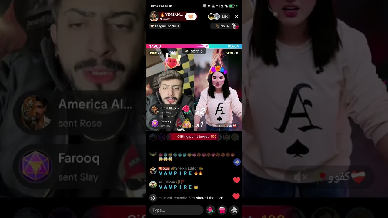 USTAD YOUMAN TIKTOK LIVE MATCH WITH KATY 🥵💋#viral?videotiktoklive#youman #sistyemarmy #yoman #youman