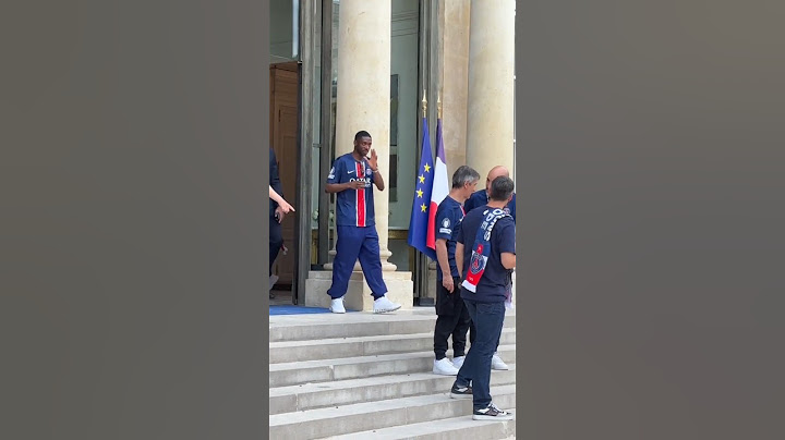 ❤️🇨🇵 Ousmane Dembélé à l'Elysée avec toute l'équipe du PSG #football #shorts