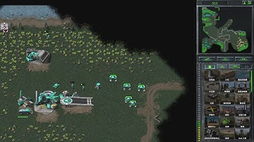 C&C Remastered-Mujalli Mod-Random+Hard AI VS 4 Hard AI "2v4 mach"