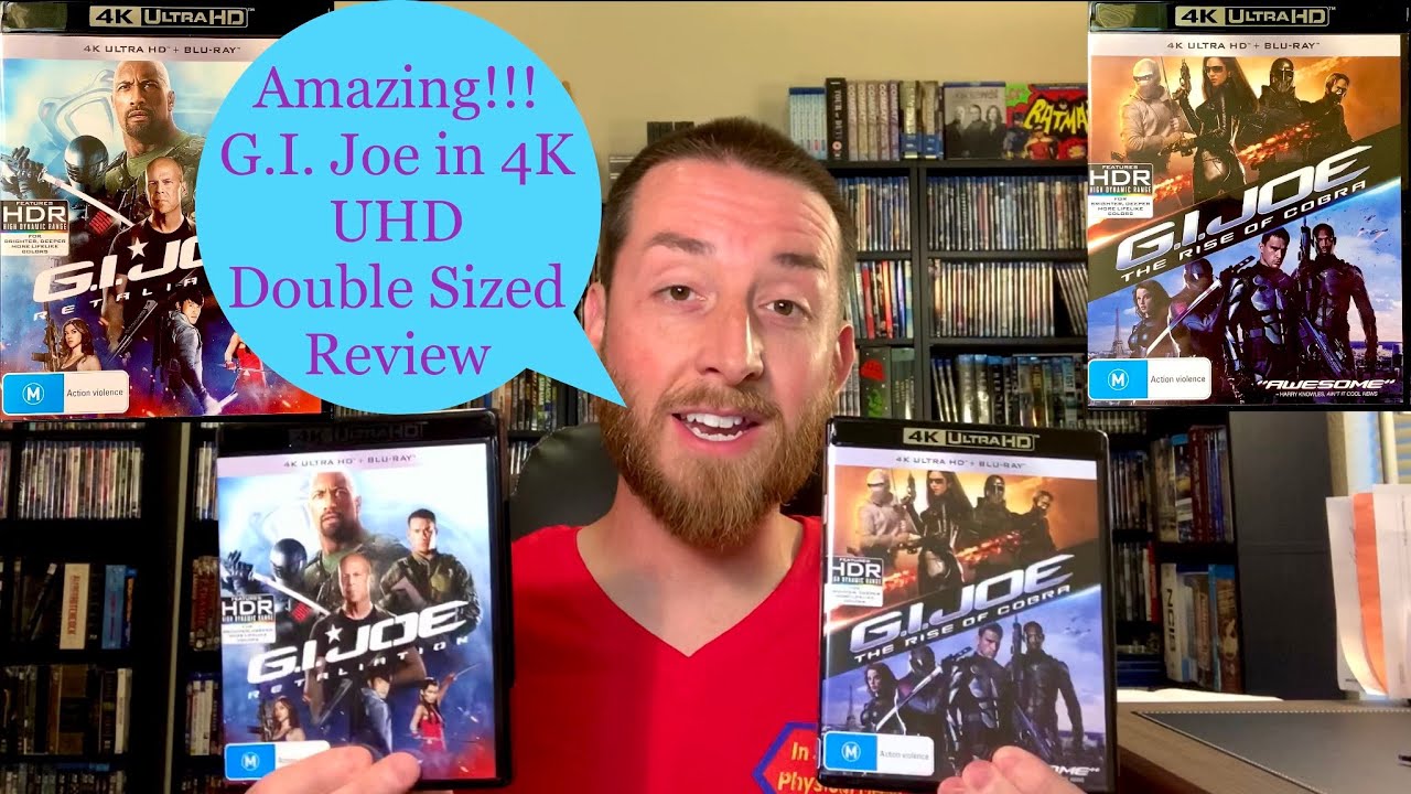 G.I. Joe The Rise Of Cobra & G.I. Joe Retaliation 4K UHD Blu Ray Double Review, on 4K Blu Ray Disc