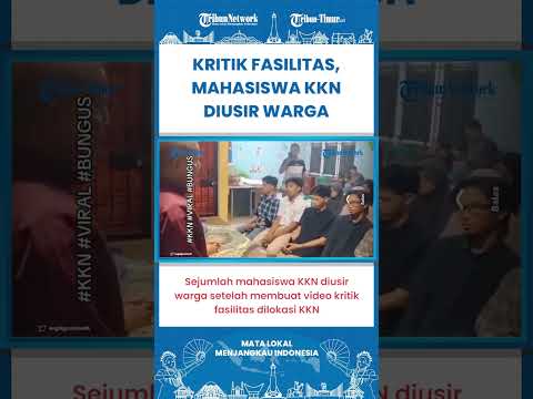 SHORT | Viral Mahasiswa KKN Diusir Warga Karena Video Sindir Tak Ada Air dan Mandi Harus di Musholla