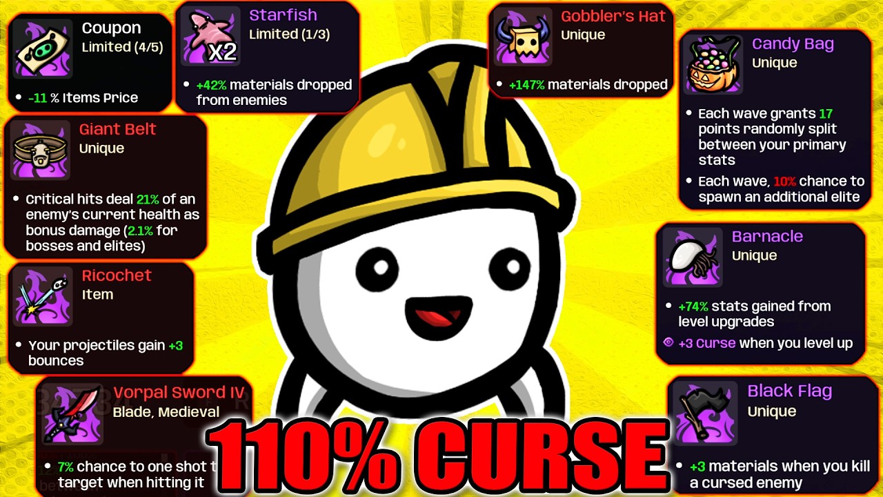 When EVERY Item has the Highest Curse Level | Brotato