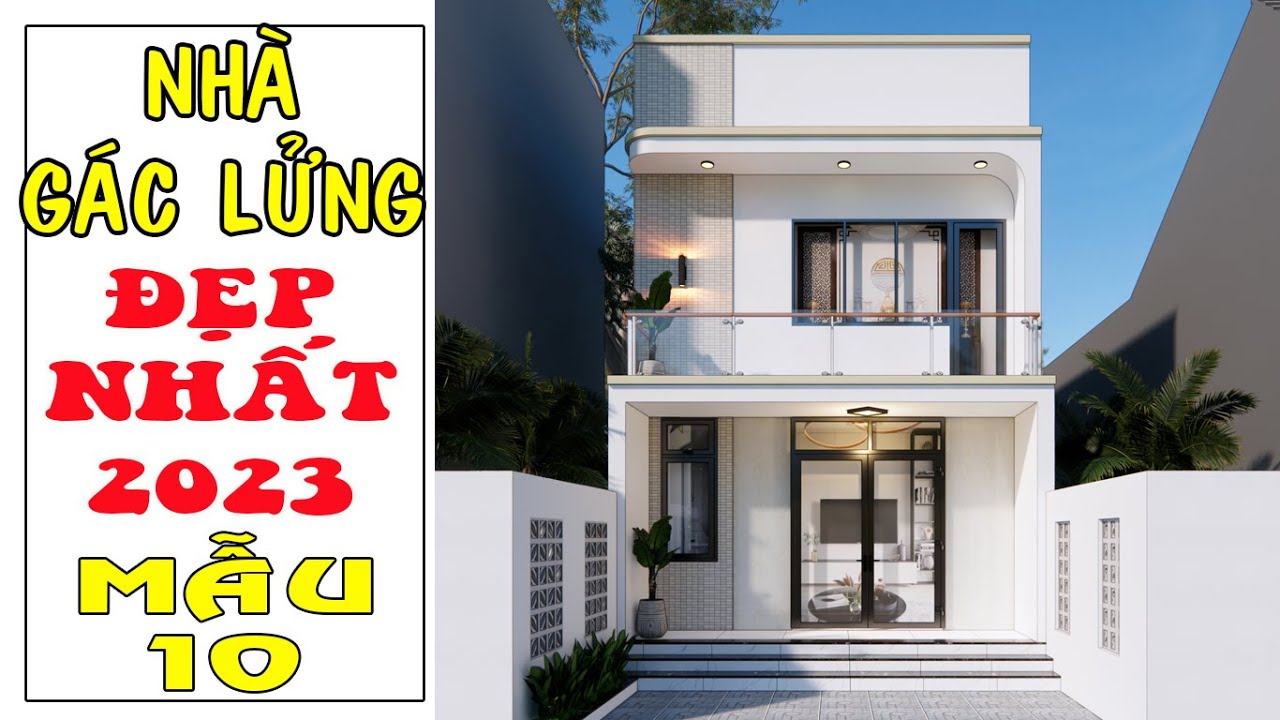 Nhà gác lửng đẹp hiện đại mái tole 4 phòng ngủ có bếp cuối nhà diện tích 5x19,5m