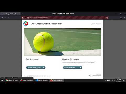 A tennis reservation bot