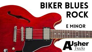Biker Blues Rock Guitar Backing Track Jam in E minor
