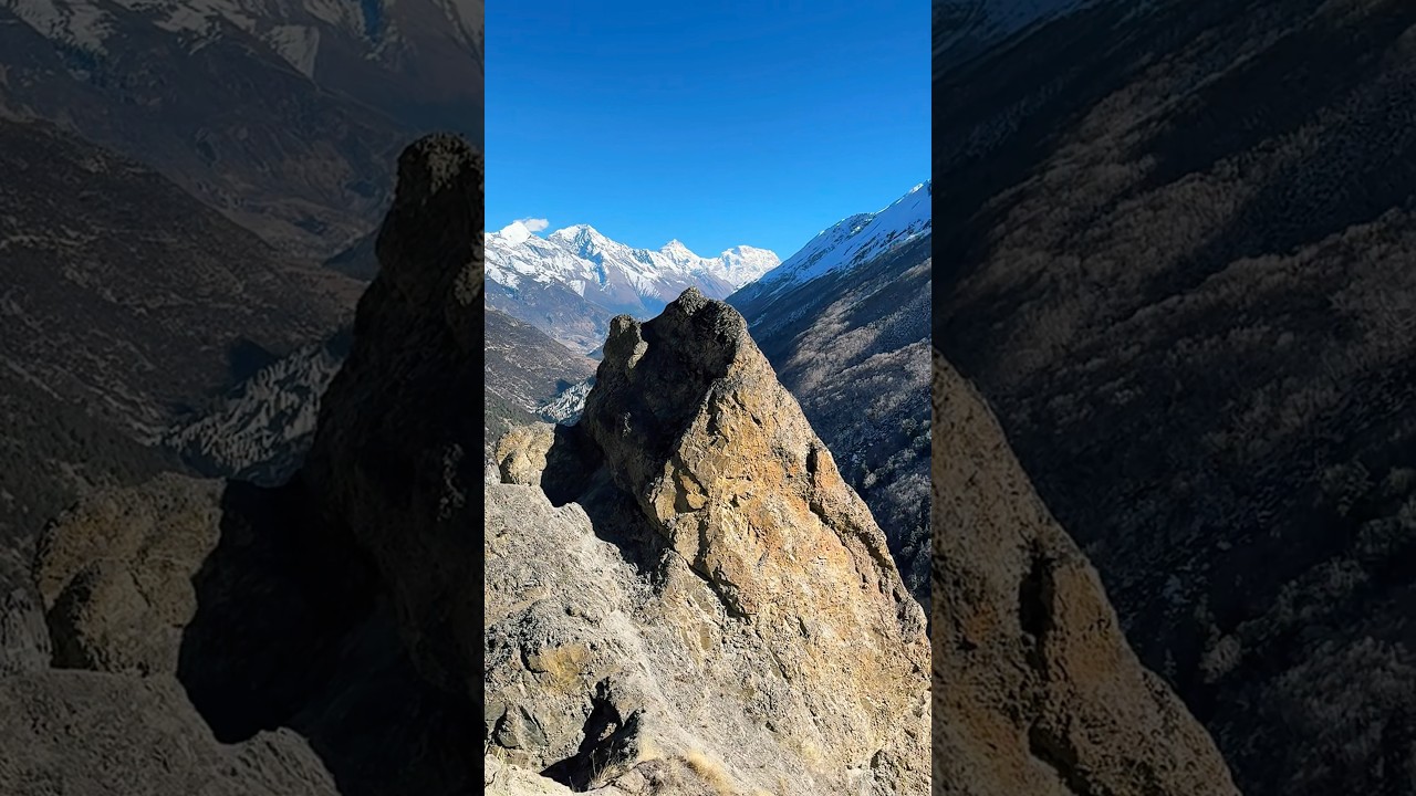 Heading to Tilicho Lake the world’s highest lake, a paradise of stunning mountain views.
