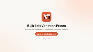 Bulk Edit Variation Prices for WooCommerce – Update All Variation Prices in One Click