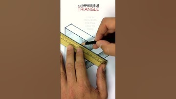 #shorts 3D Illusion Art - The impossible triangle drawing trick - Learn how to fool the eye! ✍️😲🤯