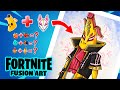 FUSIONANDO SKINS DE FORTNITE / FUSION ART CHALLENGE - Trada Art