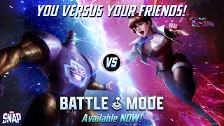 MARVEL SNAP's NEWEST Feature | BATTLE MODE | Play With Friends Now!