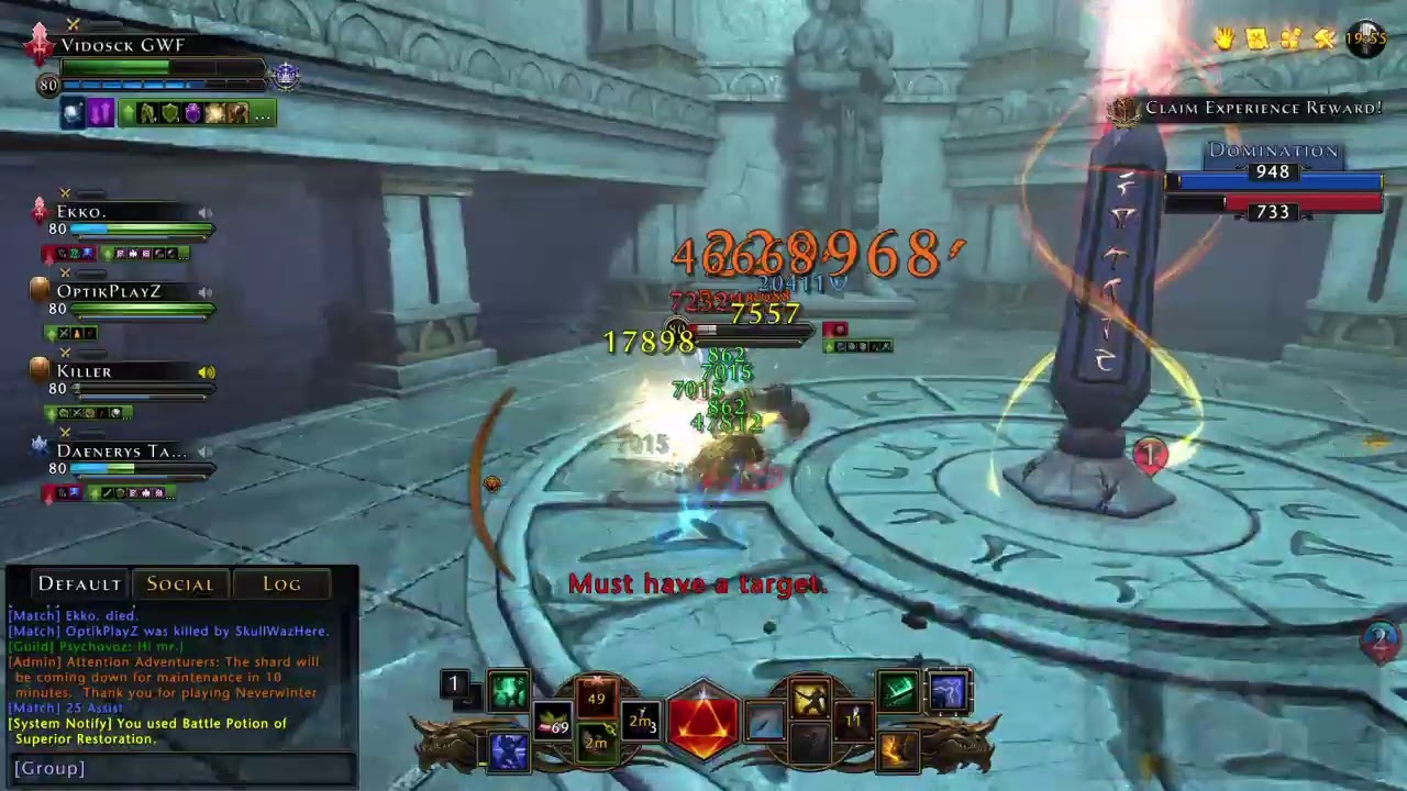 PS4 - Neverwinter barb n tr pvp n things n maintenance