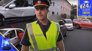 BETRUNKENER fährt mehrere AUTOS zu SCHROTT!  | 2/2 | Polizeieinsatz in Graz  24h | ATV