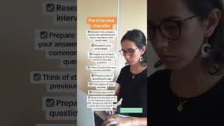 Pre-interview checklist! screenshot 2
