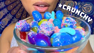 ASMR | Pretty Candied Grapes 🍇 Crunchy Eating Sounds 💙