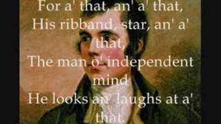 Video thumbnail of "A Man's a Man for A' That Rabbie Burns."