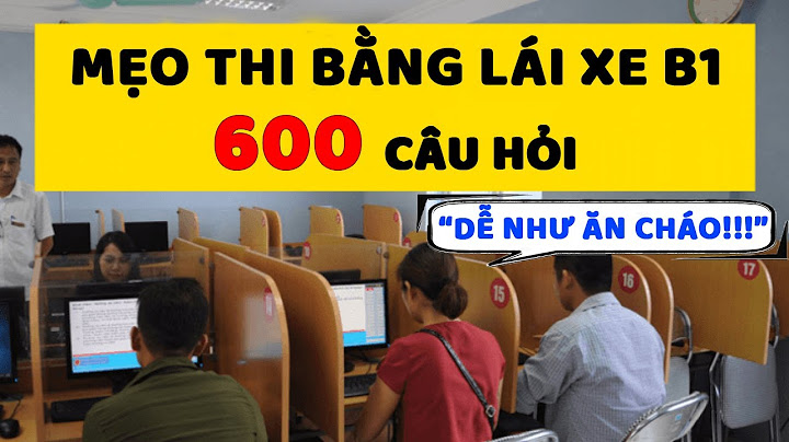 Mẹo học lý thuyết lái xe ô tô b1