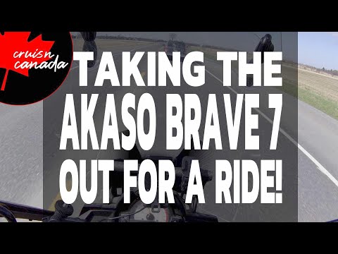 Taking The Akaso Brave 8 Our For A Motorcycle Ride
