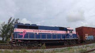 The PINK LADY [FEC EMD GP40-2 #436] does some switching! -  6/5/20