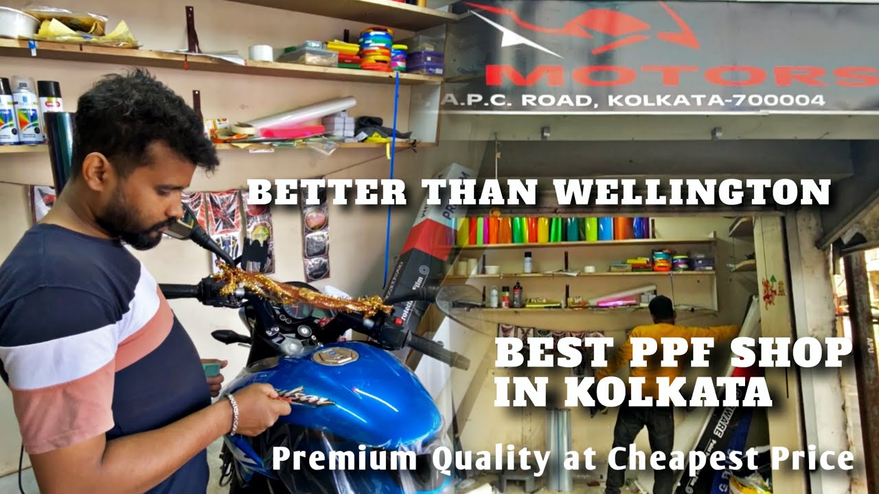 Best PPF, Stickering Shop of Bikes and Cars in Kolkata Better Than Wellington Market Bangla